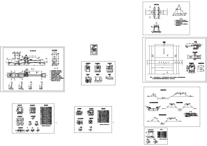 信丰排灌站结构设计CAD施工图_图1