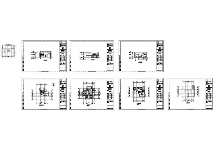 某B型别墅建筑设计CAD图_图1