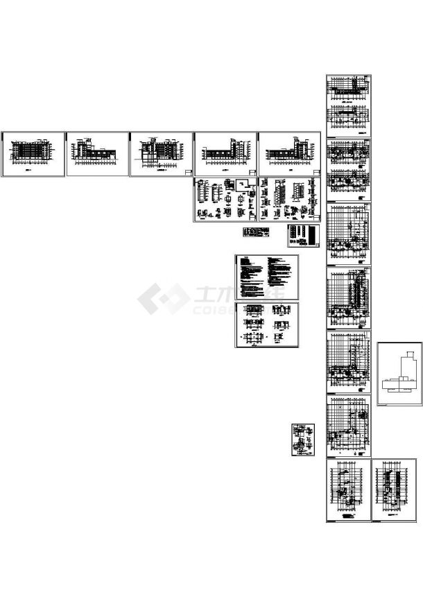 某小区住宅楼A#楼建筑设计CAD图-图一