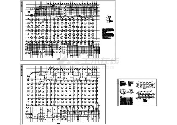 某工程高层地下室采用CFG桩+筏板基础说明及cad结构施工图纸（甲级院设计）-图一