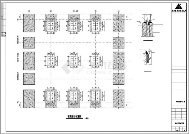 河南恒安纺织钢结构厂房CAD-图二