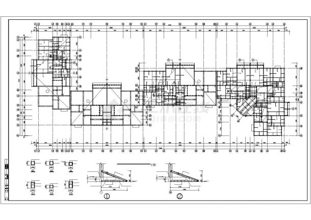 合肥市季喜璐某社区7层砌体结构住宅楼建筑设计CAD设计图-图二