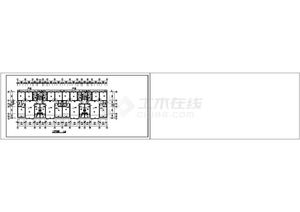 青岛市铂金苑小区六层砖混结构住宅楼建筑设计CAD设计图（含阁楼）-图二