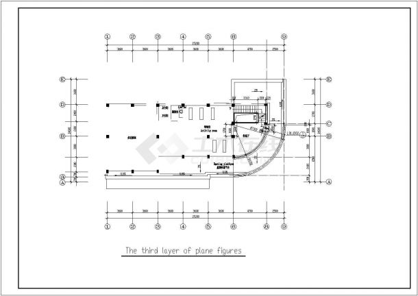 皇明别墅设计图详细设计施工建筑CAD平面图纸-图二