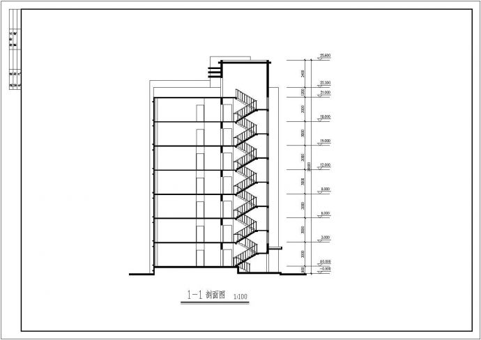 某集资房建筑设计施工全套建筑平立面CAD图纸_图1