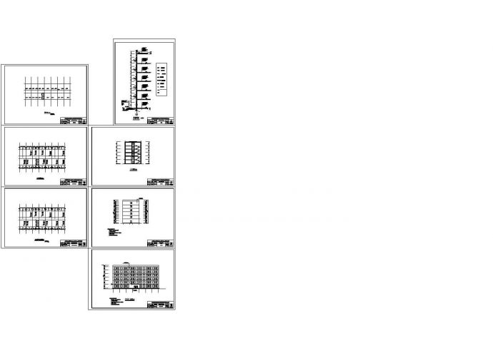 6层框架办公楼建筑结构设计施工cad图纸，共十三张_图1