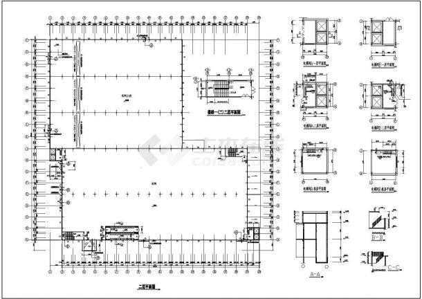 某地大型钢结构厂房规划图纸-图二