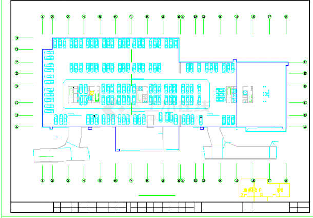 某九层商业综合楼建筑施工图纸（比较详细）-图二