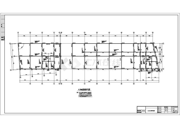 办公楼设计_某地5047.749平方米四层框架办公楼招标文件、清单、CAD图纸-图二