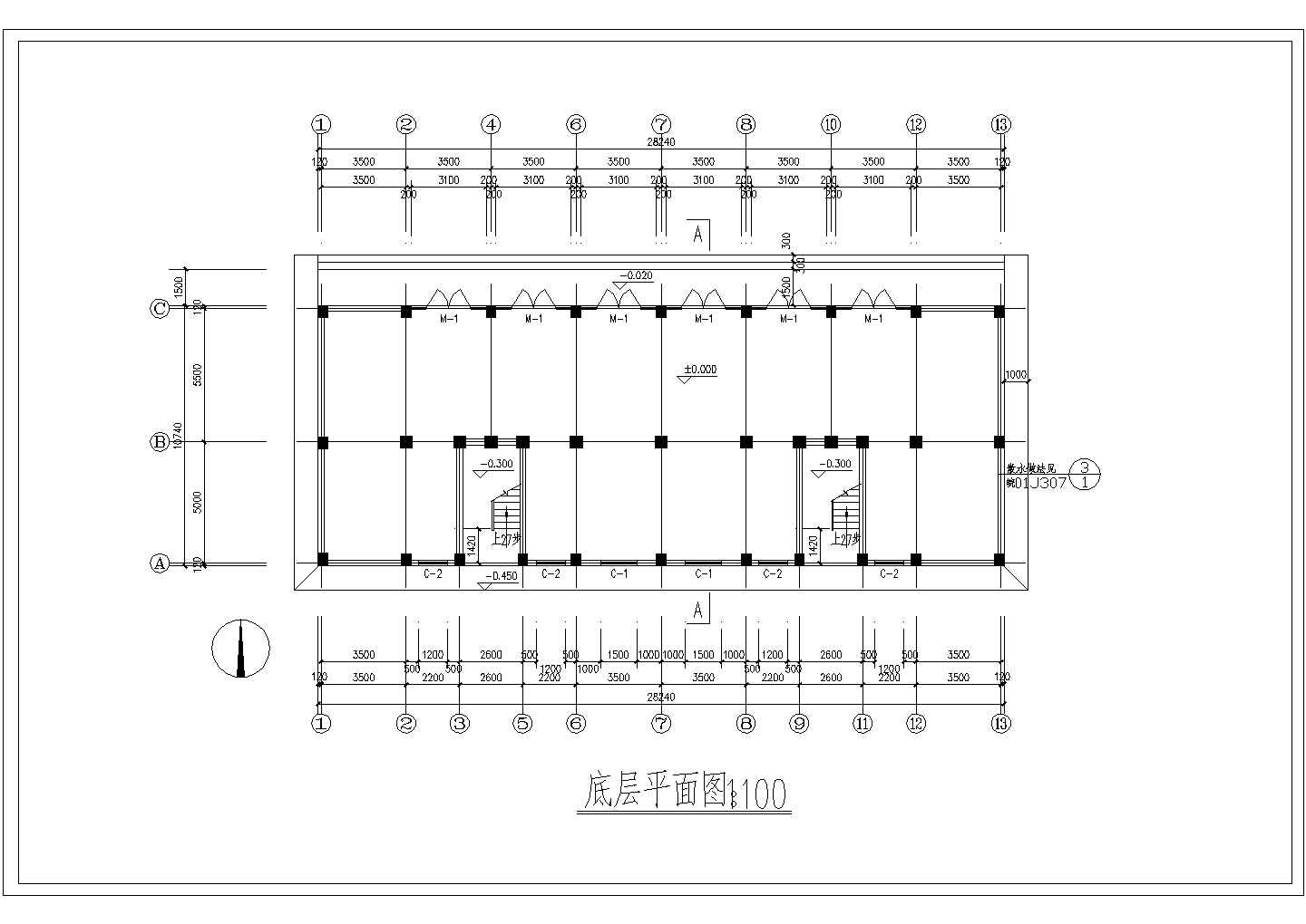 界南河拆迁安置住宅楼详细设计施工全套建筑平立面CAD图纸