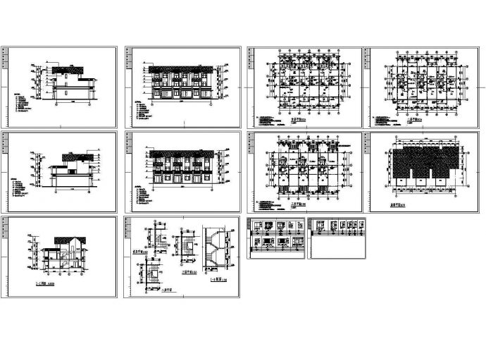 广州从化逸泉山庄别墅C区CL-B型施工CAD图纸_图1