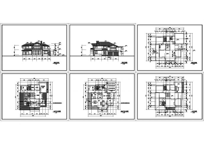某大型别墅建筑设计CAD详图纸_图1