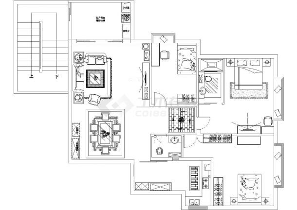 房屋结构设计CAD平面图-图一