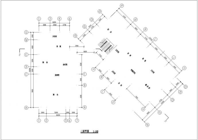 承德市僧冠峰风景区3层休闲会所全套 建筑设计CAD设计图_图1