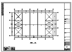 某单层钢结构石材厂房结构施工cad图_厂房施工-图二