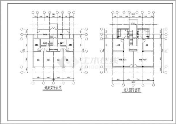经典小户型住宅楼详细设计施工全套建筑平立面CAD图纸-图一