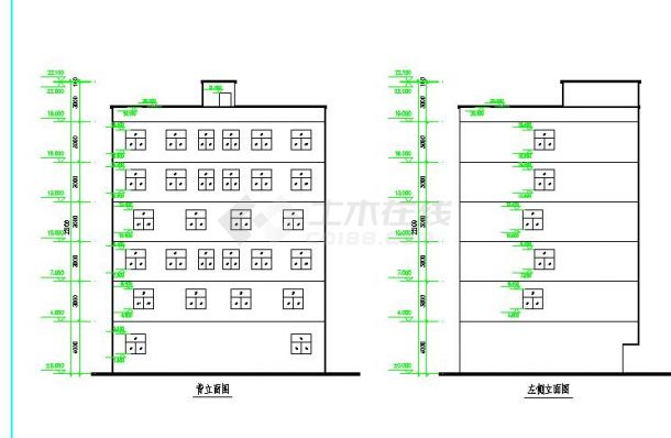 某单位住宅楼设计建筑图(共6张)-图二