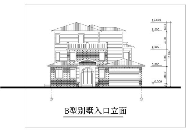 精美别墅设计图详细设计施工全套建筑平立面CAD图纸-图一