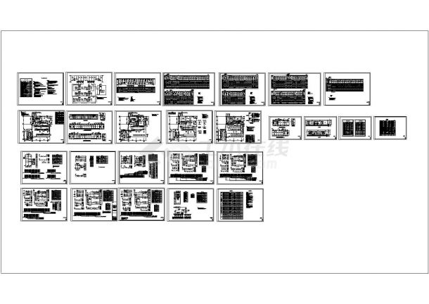 某商场10KV变电所接线设计cad图,共二十六张-图二