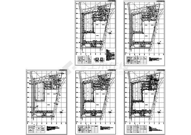 某布料厂区规划施工设计cad图纸（含总平面图，设计说明）-图一