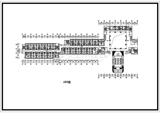 某酒店建筑平面图详细设计施工建筑CAD平面图纸-图二