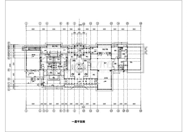 某酒店健身中心建筑图详细设计施工全套建筑平立面CAD图纸-图二