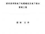深圳某学院地下电缆铺设及地下排水管道工程招标组织文件图片1
