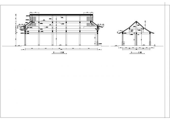 精美罗汉堂建筑规划CAD平面参考图_图1