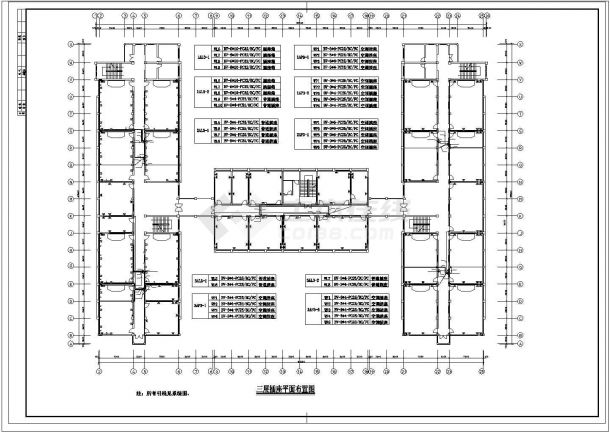 六层大型教学楼电气施工设计cad图纸，共23张-图二