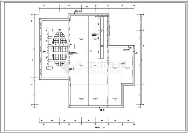 某地区雷克萨斯4S店建筑设计CAD图-图一