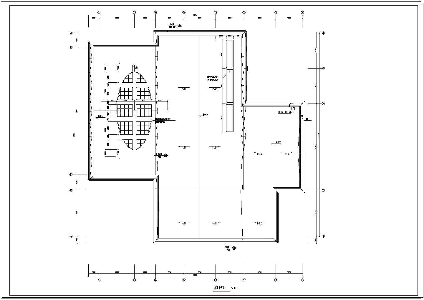 某地区雷克萨斯4S店建筑设计CAD图