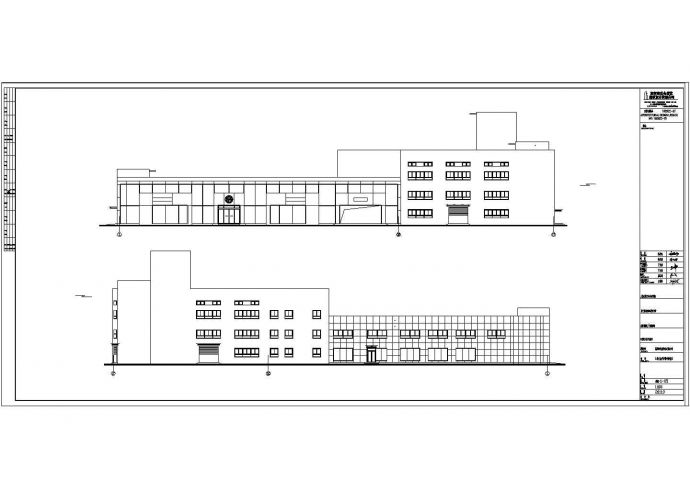 某大众4S店建筑设计CAD施工图_图1