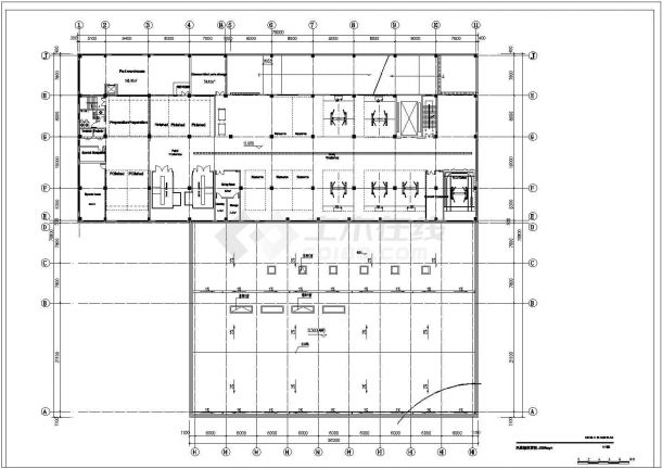 一汽大众奥迪城市展厅建筑设计施工图-图二
