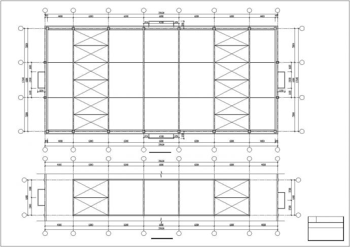 39.6x17.6m单层钢结构厂房结施图（含结构设计总说明、节点详图）_图1