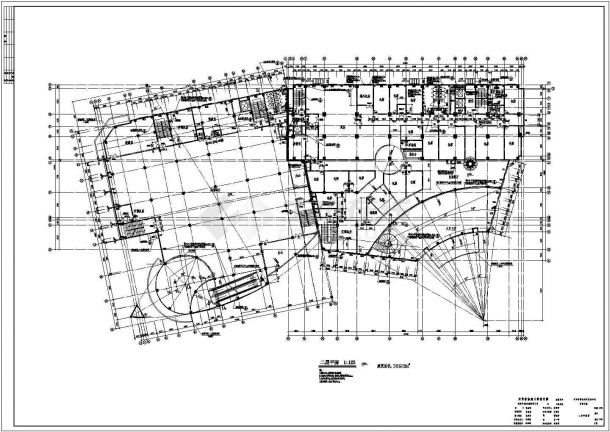 开原酒店建筑详细设计施工全套建筑平立面CAD图纸-图二