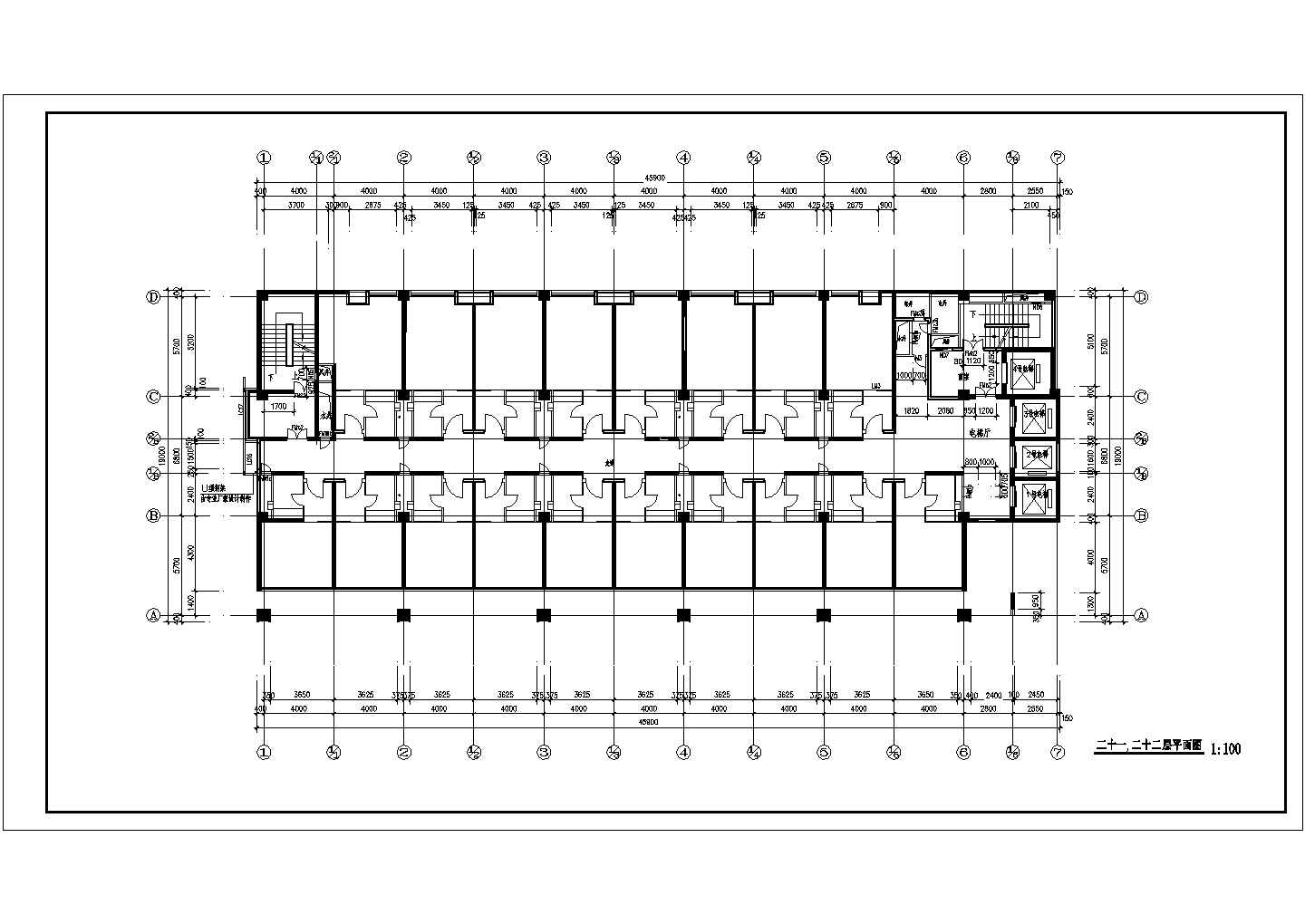 丽锦园高层住宅平面户型详细设计施工全套建筑平立面CAD图纸