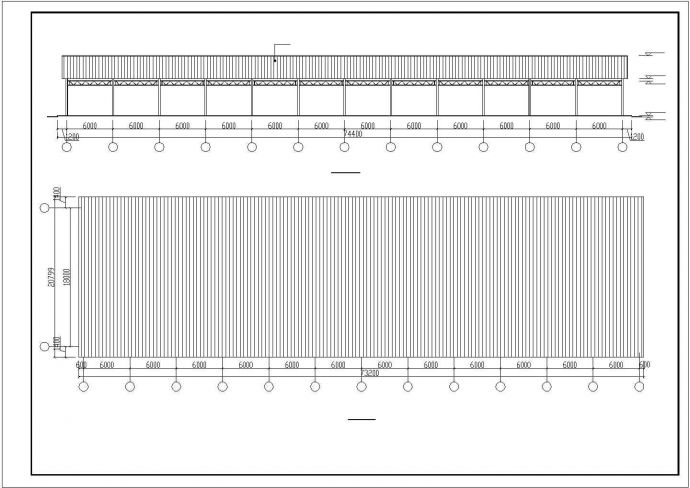 某弧形简易钢结构棚子结构设计cad施工图（含建筑设计）_图1