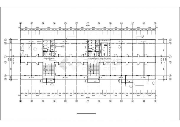 徐州市锦园小区四层砖混结构住宅楼全套建筑设计CAD施工图（含阁楼）-图二