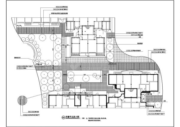 某小区多处休憩区建筑cad图纸-图一