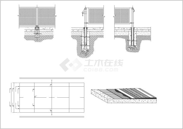 某大型网球场设计cad施工图-图二