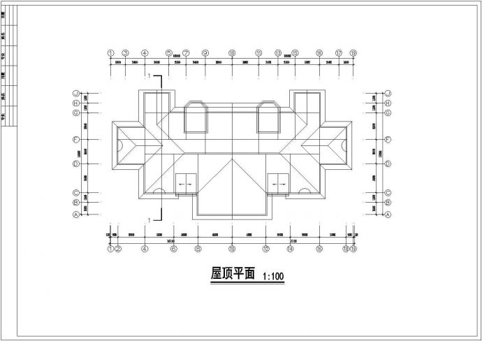 联体别墅设计施工全套建筑平立面CAD图纸_图1