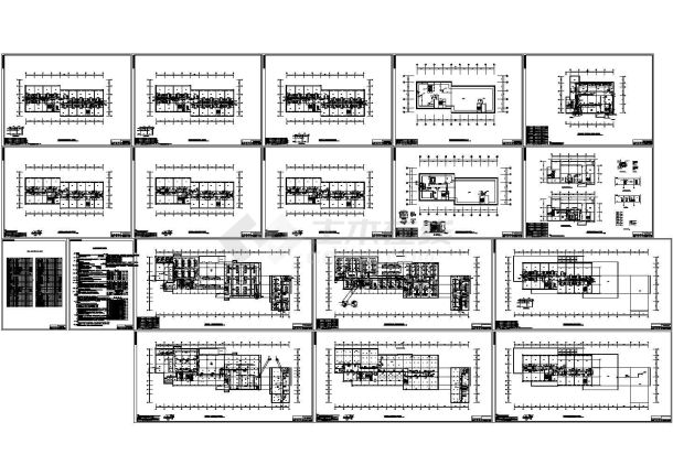 科研楼空调系统设计cad施工图-图一