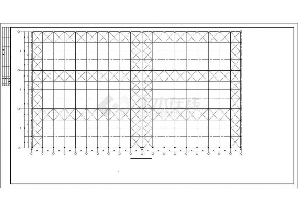 114x63m 单层钢结构厂房结施设计CAD施工图-图二