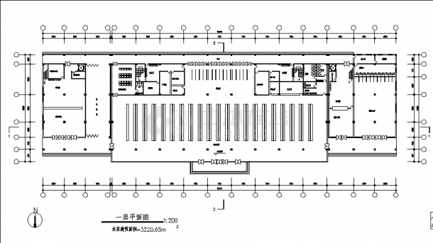 洋河二套公交车站建筑设计施工cad图纸（含设计说明）-图二