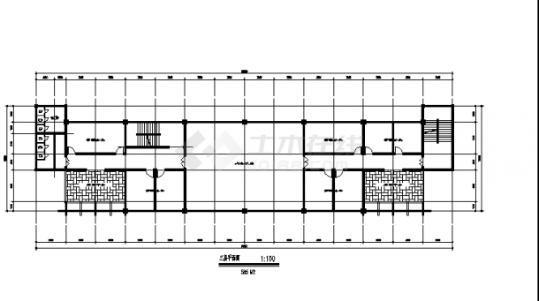 广西二套汽车站综合楼建筑设计施工cad图纸（含设计说明）-图二