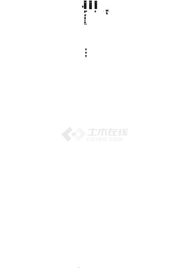 办公楼设计_某地5层框架结构办公楼装修设计cad全套施工图纸（标注详细）-图一