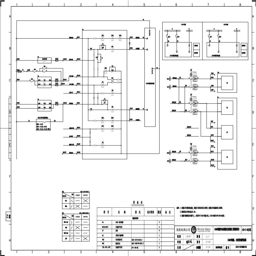 110-C-10-D0205-06 110kV桥控制回路图.pdf-图一