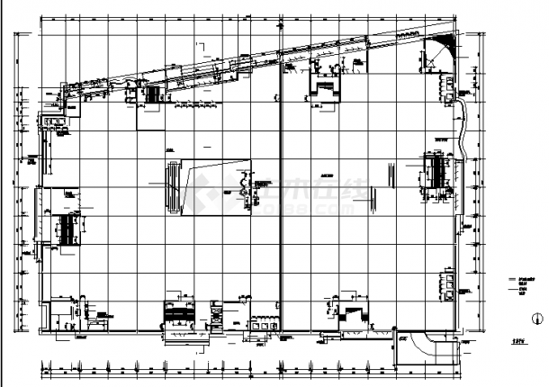 二套商场综合楼建筑设计施工cad图纸（含设计说明）-图二