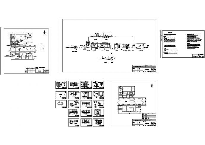某120m3_d工程焦化厂废水处理设计cad全套工艺施工图纸（含设计说明）_图1