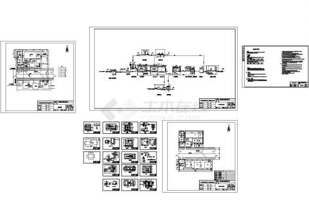 某120m3_d工程焦化厂废水处理设计cad全套工艺施工图纸（含设计说明）-图二